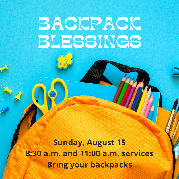 Backpack Blessing